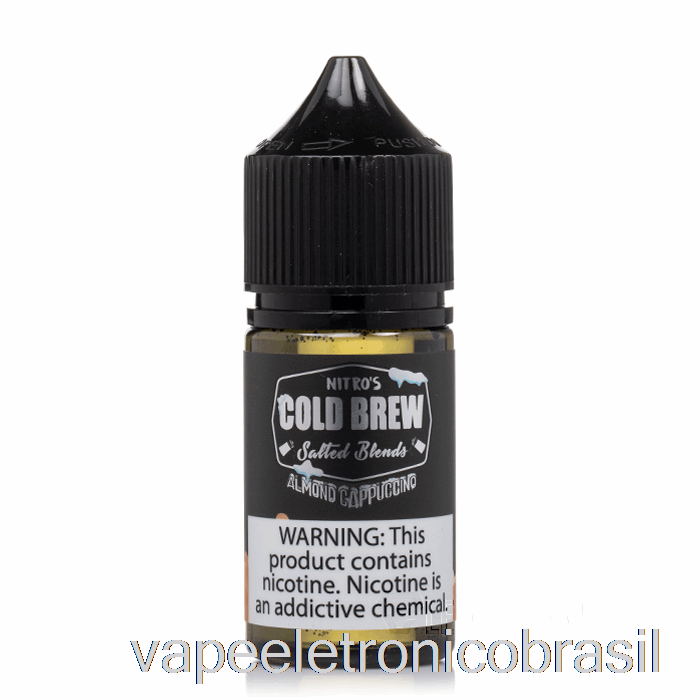 Vape Eletrônico Cappuccino De Amêndoa - Sais De Fermentação Fria Nitros - 30ml 45mg